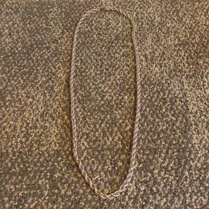 Monet Vintage Rope silver tone chain necklace